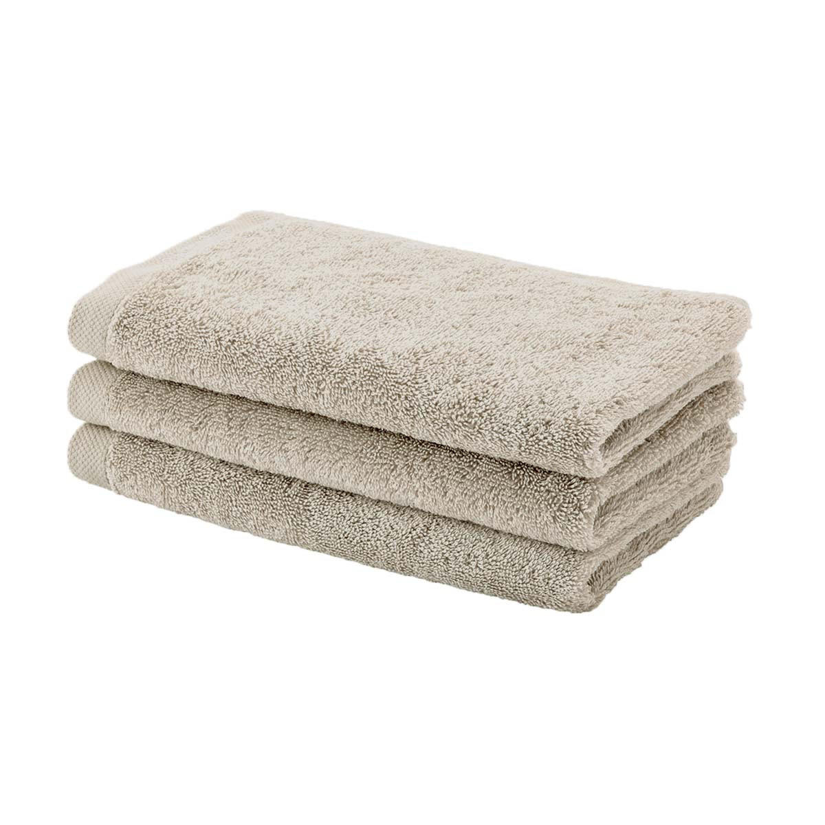 GÄSTETUCHSET London Beigebraun 3-teilig 30/50 cm  - Beigebraun, Basics, Textil (30/50cm) - Aquanova