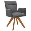 ARMLEHNSTUHL  in Cord  - Wildeiche/Anthrazit, Design, Holz/Textil (59/87/62cm) - Johann Jakob