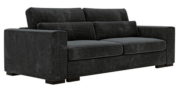 SCHLAFSOFA Flachgewebe Schwarz  - Schwarz, KONVENTIONELL, Kunststoff/Textil (236/78/114cm) - Carryhome