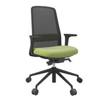 DREHSTUHL Lederlook Grün, Schwarz  - Schwarz/Grün, MODERN, Kunststoff/Textil (70/103-115/70cm)