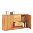 KOMMODE Kernbuche massiv Buchefarben - Buchefarben/Silberfarben, Design, Holz/Metall (165/90/40cm) - Carryhome