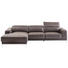 WOHNLANDSCHAFT in Metall, Textil, Leder Chromfarben, Dunkelbraun - Chromfarben/Dunkelbraun, Design, Leder/Textil (169/294cm) - Xora WOHNLANDSCHAFT in Metall, Textil, Leder Chromfarben, Dunkelbraun - Chromfarben/Dunkelbraun, Design, Leder/Textil (169/294cm) - Xora