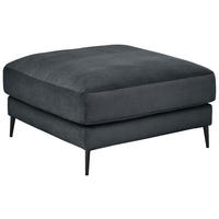 HOCKER Textil Anthrazit  - Anthrazit/Schwarz, Design, Textil/Metall (90/43/90cm) - Dieter Knoll