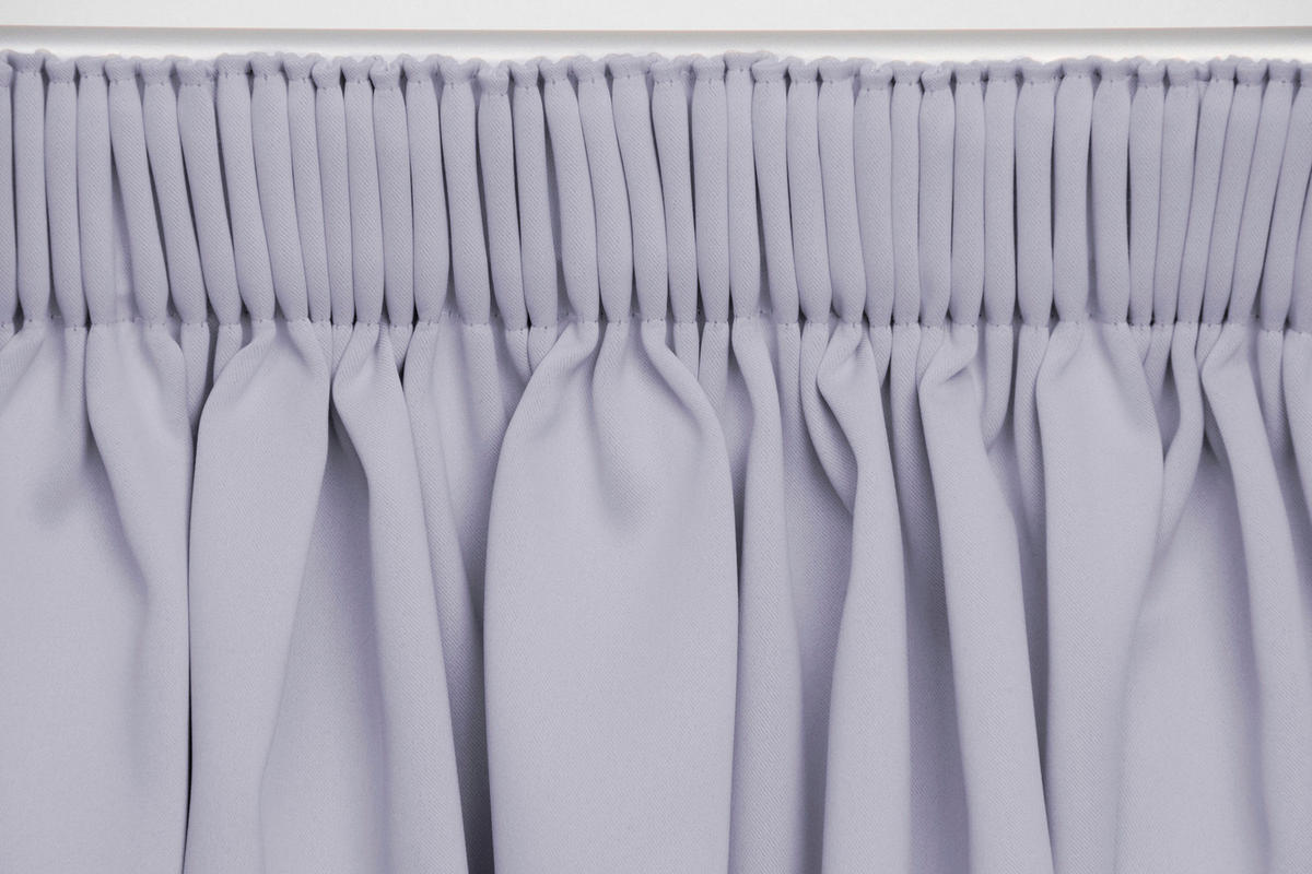 Lichtschutz-Vorhangfutter black-out (lichtundurchlässig)  - Silberfarben, Basics, Textil (135/240cm)