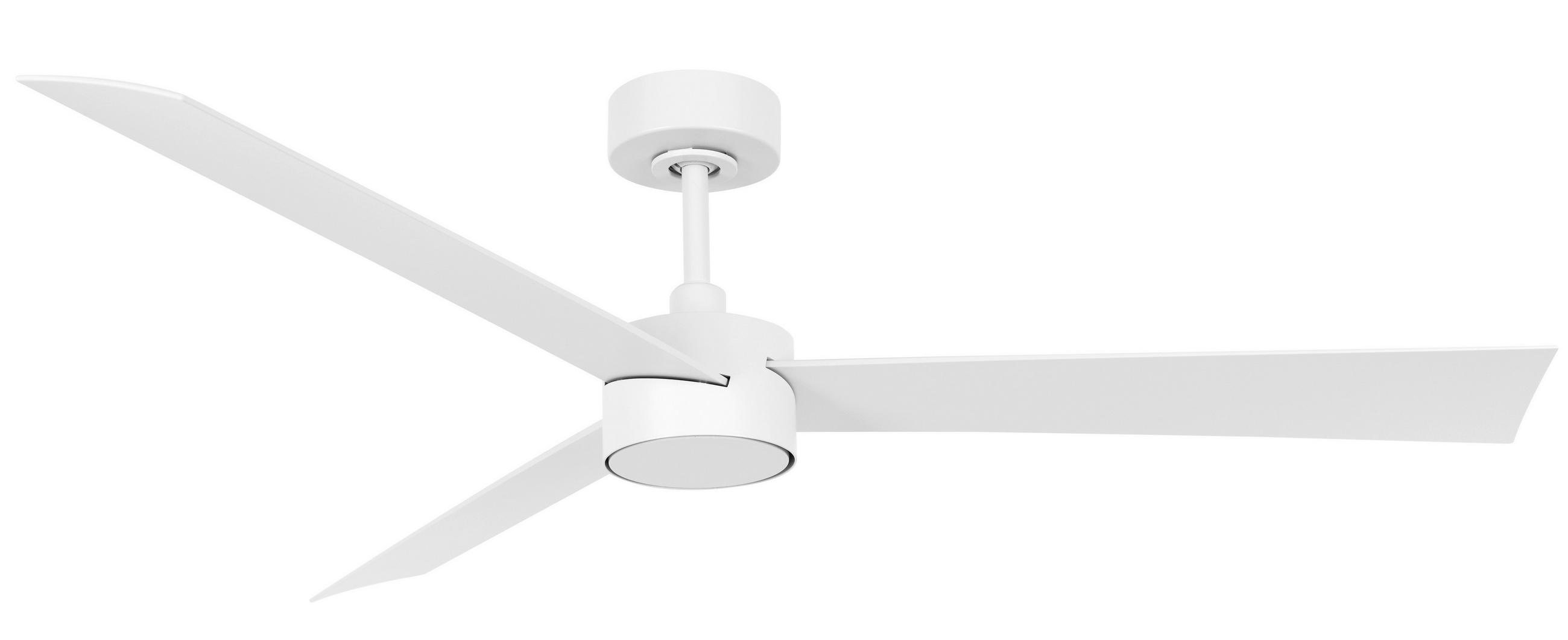 DECKENVENTILATOR 132 cm  - Weiß, Trend, Kunststoff/Metall (132cm) - P & B
