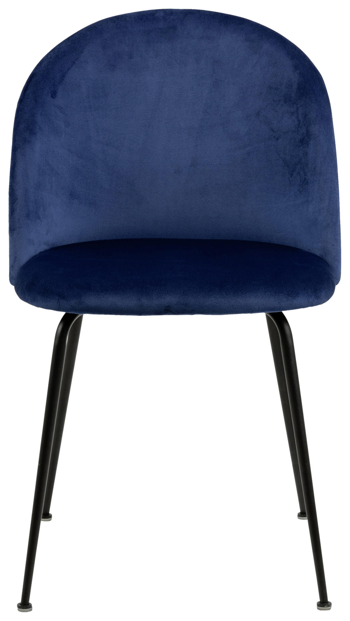 STOL, tekstil temno modra  - črna/temno modra, Konvencionalno, kovina/tekstil (49,5/80,5/54cm) - Ambia Home