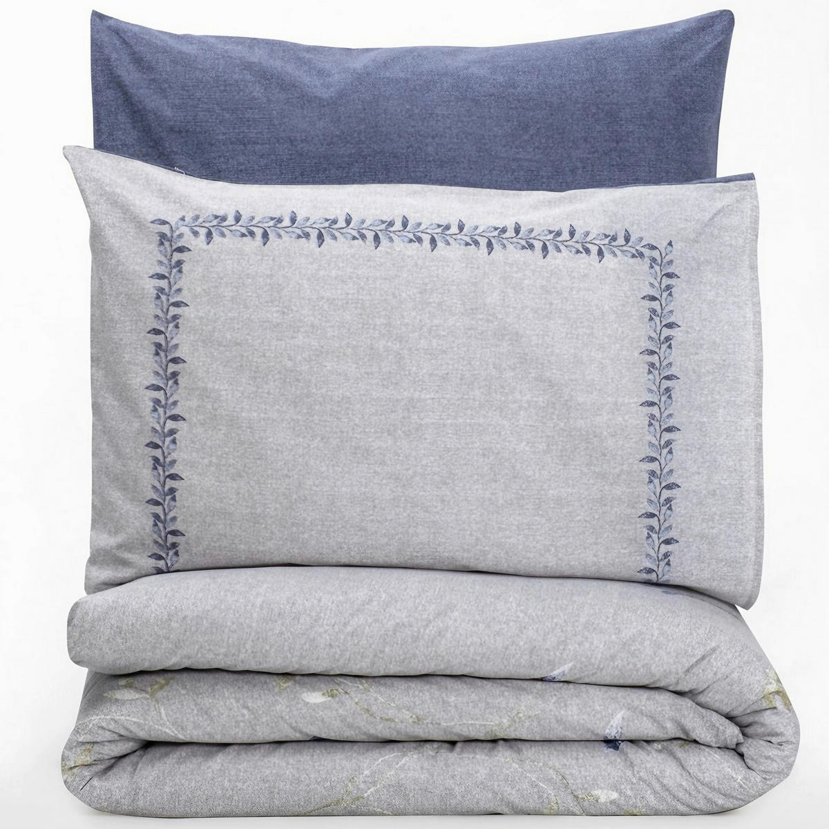 BETTWÄSCHE 155/220 cm  - Multicolor/Hellgrau, Basics, Textil (155/220cm)