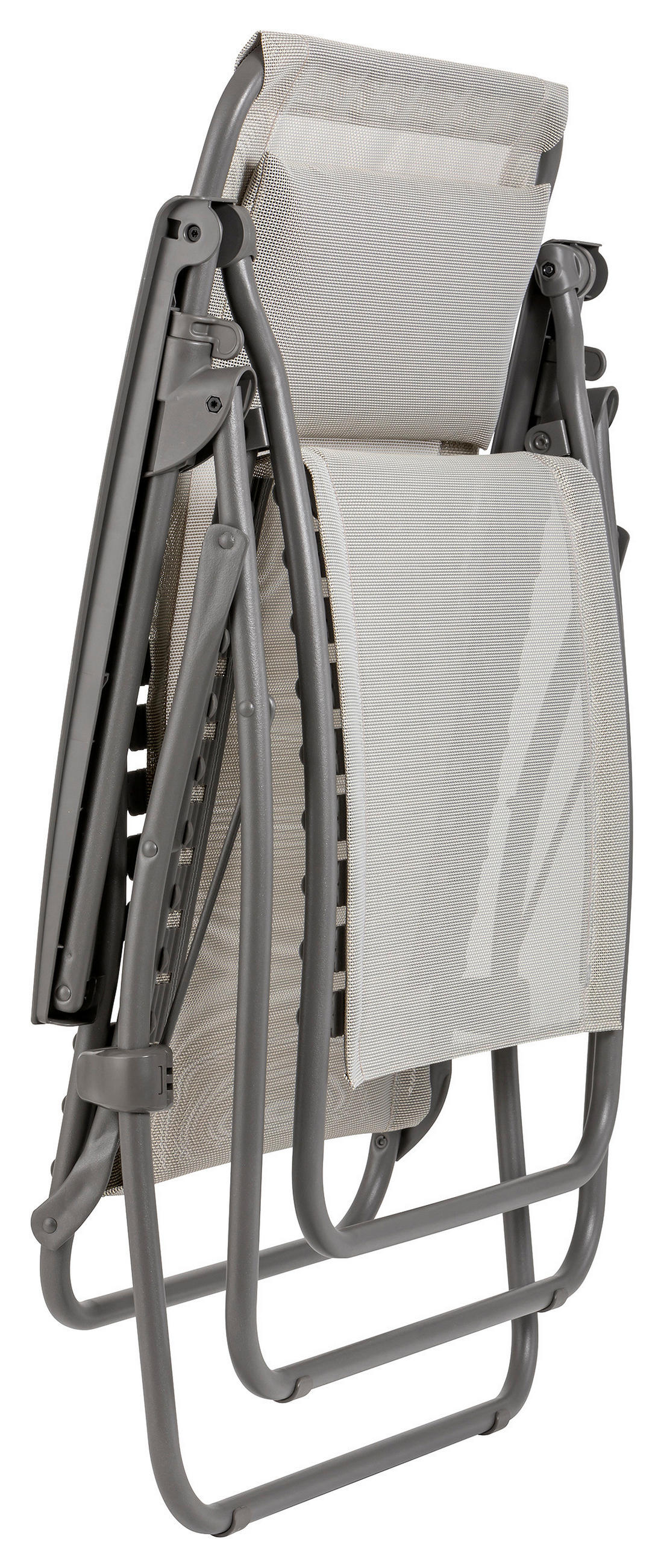 GARTEN-RELAXSESSEL Stahl  - Anthrazit/Beige, Basics, Textil/Metall (67/114/88cm) - Lafuma Mobilier