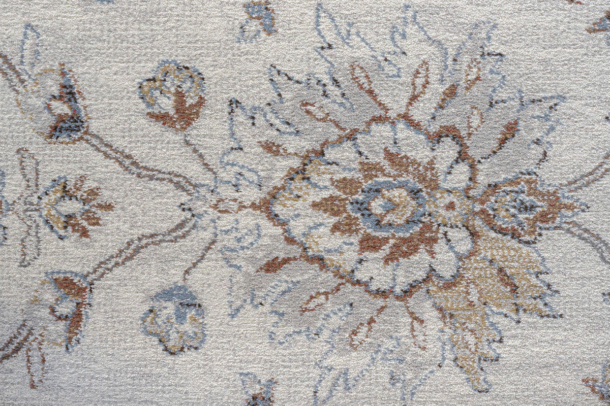 WEBTEPPICH 200/290 cm Creme, Rostfarben, Pastellblau  - Pastellblau/Rostfarben, LIFESTYLE, Textil (200/290cm)
