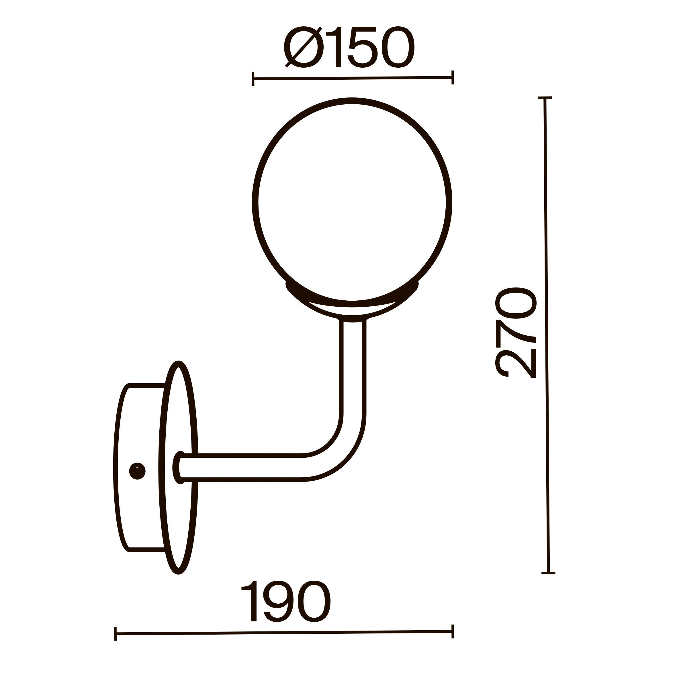 Thumbnail - Maytoni Wandleuchte, Weiß, Messing, Metall, Glas, 15x27x19 cm, CE, gleichmäßige Lichtverteilung, Lampen & Leuchten, Inne...