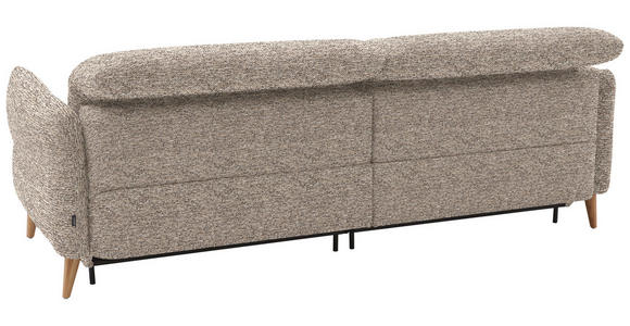 2-SITZER-SOFA in Webstoff Beige  - Eiche Bianco/Beige, Design, Holz/Textil (234-262/84/112cm) - Dieter Knoll