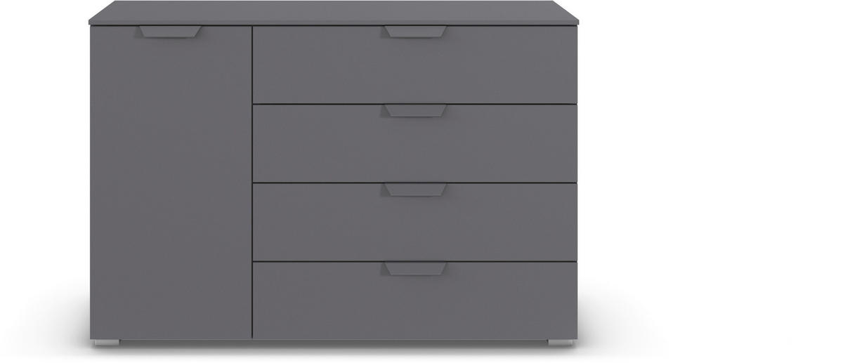 KOMMODE  in 120/81/42 cm  - Dunkelgrau, Design, Holzwerkstoff/Metall (120/81/42cm) - Carryhome