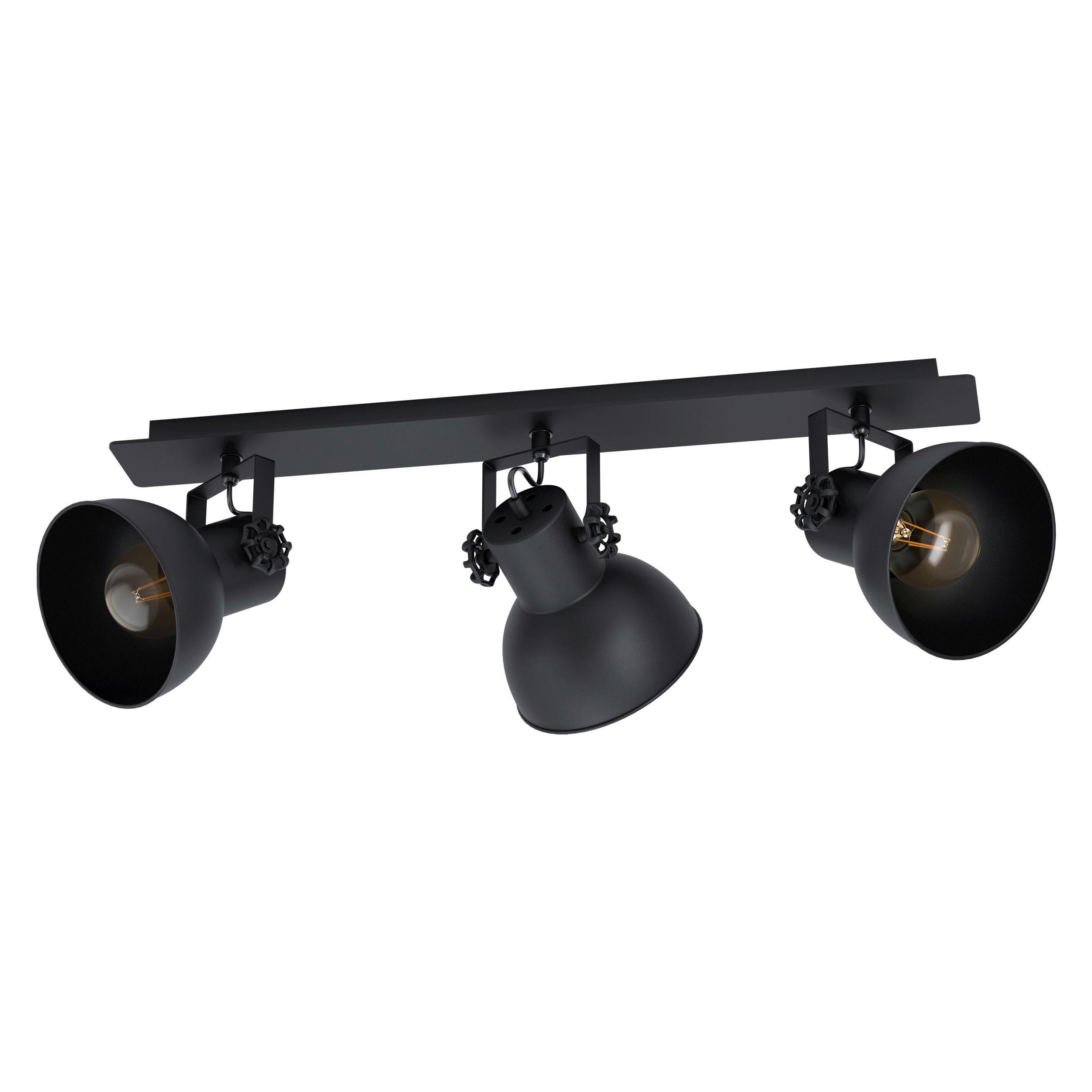 STRAHLER BARNSTAPLE 1 75,0/9,0 cm   - Schwarz, Basics, Holz/Metall (75,0/9,0cm) - Eglo