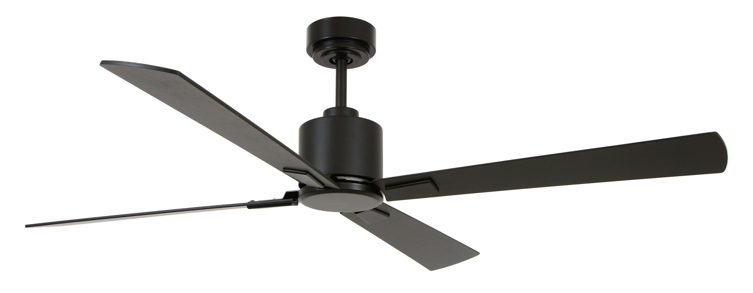 DECKENVENTILATOR 132 cm  - Schwarz, Trend, Holzwerkstoff/Metall (132cm) - P & B