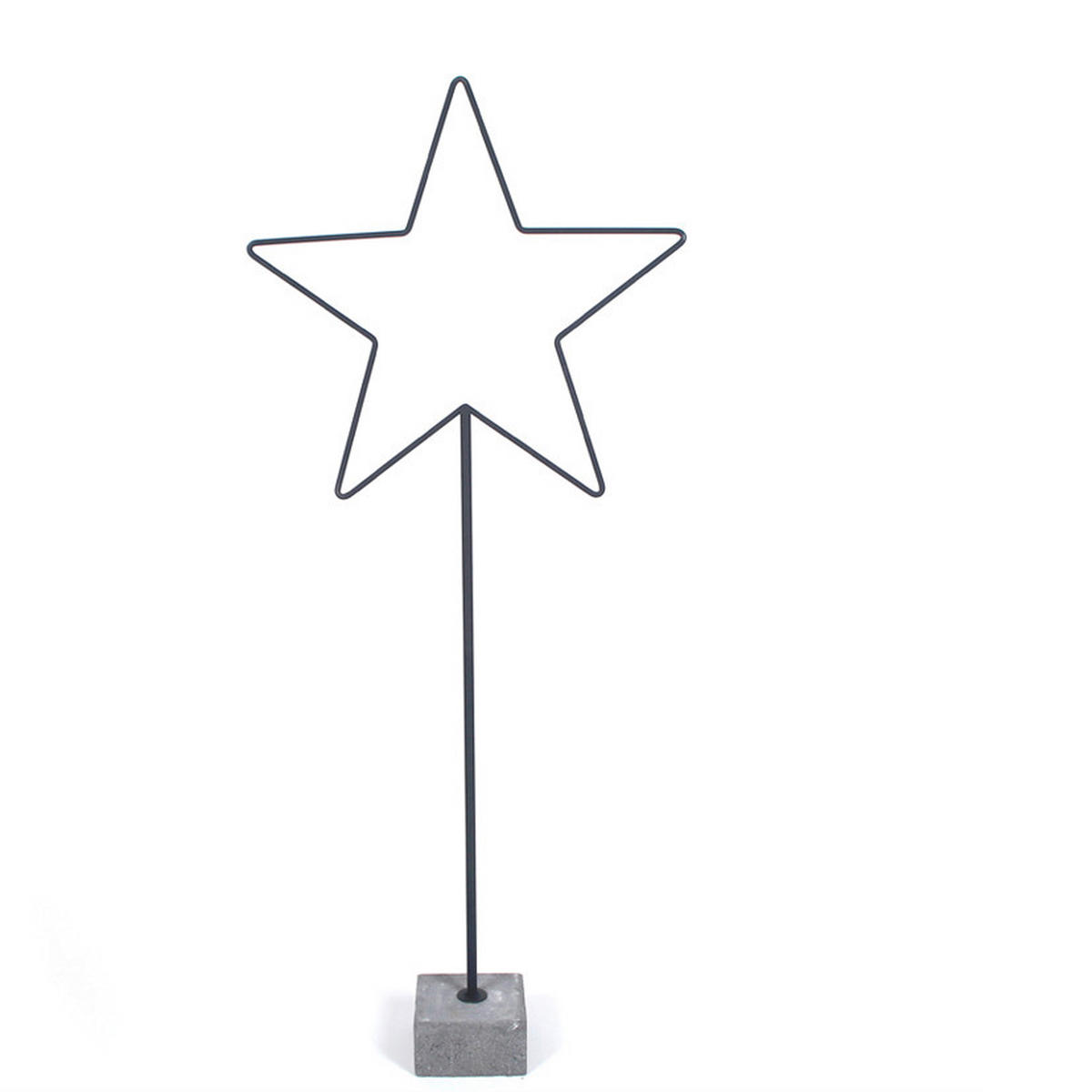 DEKOSTERN  - Schwarz, Basics, Stein/Metall (58/135cm) - X-Mas