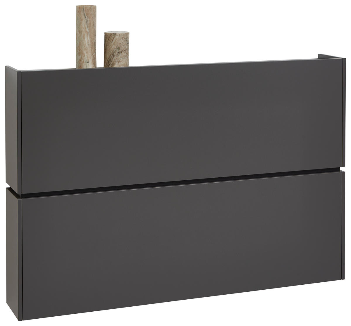 GARDEROBE 4-teilig  in 200/200/22 cm  - Graphitfarben, Design, Holzwerkstoff (200/200/22cm) - Voleo