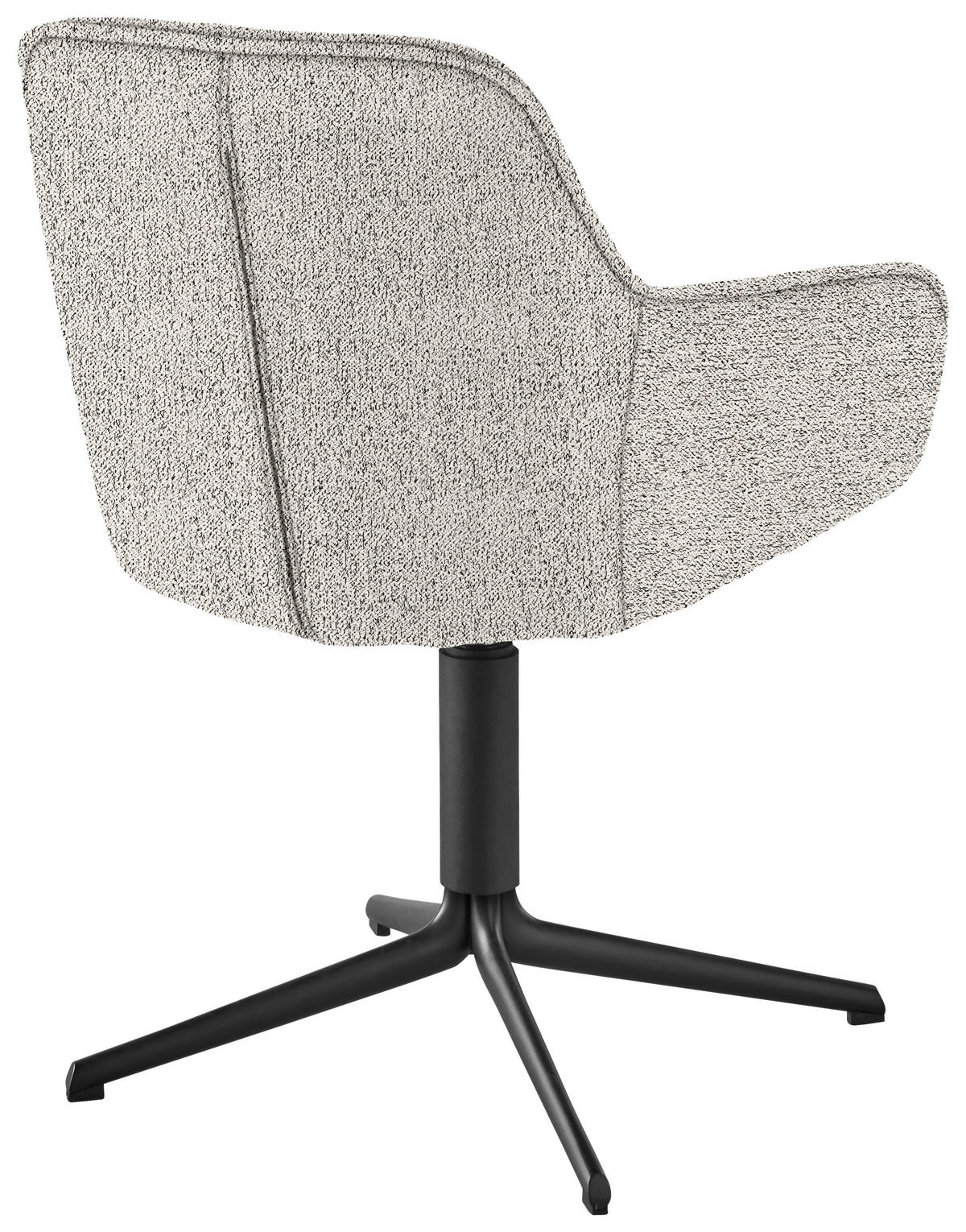 ARMLEHNSTUHL  in Eisen Bouclé  - Champagner, Design, Textil/Metall (62/87/61cm) - Musterring