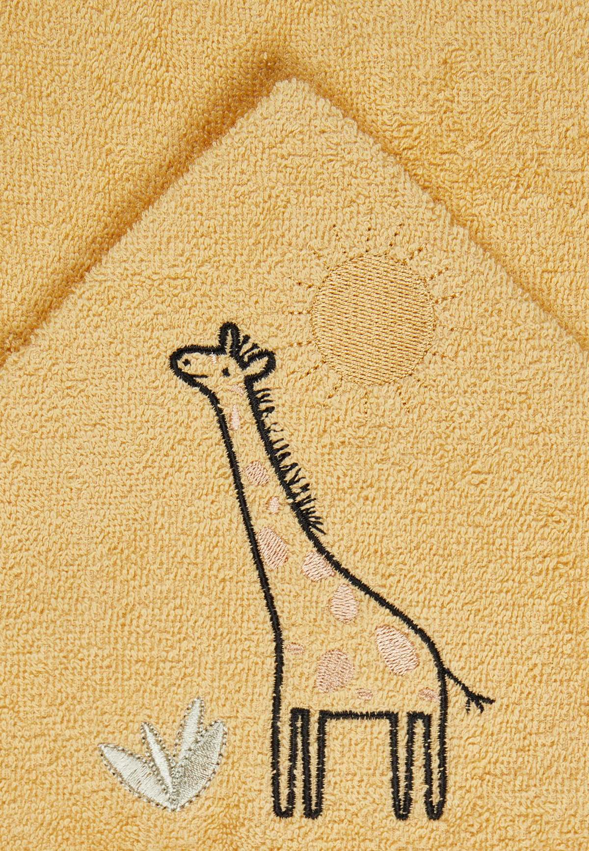 KAPUZENBADETUCH GIRAFFE KAYA  - Dunkelgelb, Basics, Textil (70/100/0,5cm) - Sterntaler