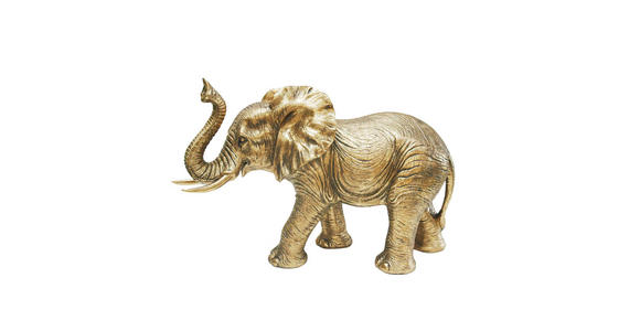 DEKOELEFANT - Goldfarben, LIFESTYLE, Kunststoff (51/19/34cm) - Ambia Home