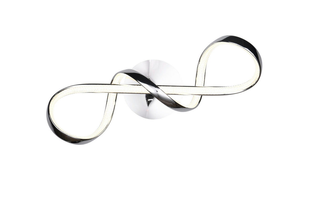 LED PLAFONJERA - boja hroma, Dizajnerski, metal (60/18/22cm)