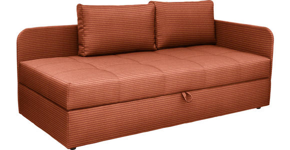 LIEGE  in Cord Rostfarben  - Rostfarben/Schwarz, Basics, Kunststoff/Textil (205/90/95cm) - Xora