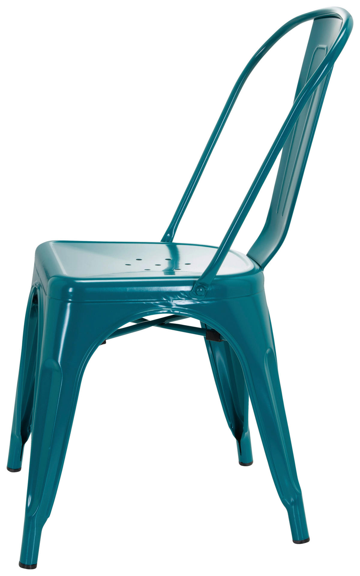STUHL  stapelbar   Petrol  - Petrol, Basics, Metall (44/84/54cm) - MID.YOU