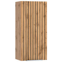 Hängeschrank Jakarta 30/64/20 cm  - Eiche Wotan/Schwarz, MODERN, Holzwerkstoff/Metall (30/64/20cm) - Held