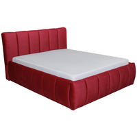 Pat Tapițat 160x200 Cm, vișiniu - vișiniu, Basics (160/200cm) - Hom`in