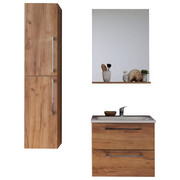 BADEZIMMER - Trüffeleichefarben/Weiß, Design, Keramik/Holzwerkstoff (108/194/46cm) - Xora