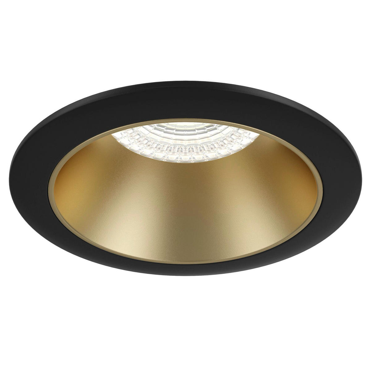 TAKLAMPA Downlight 8.5/8,5/3,7 cm  - svart/guldfärgad, Trend, metall (8.5/8,5/3,7cm) - MAYTONI
