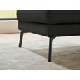 ECKSOFA  in Flachgewebe Anthrazit  175-224/255-365 cm  - Anthrazit/Schwarz, Design, Textil/Metall (175-224/255-365cm) - Dieter Knoll