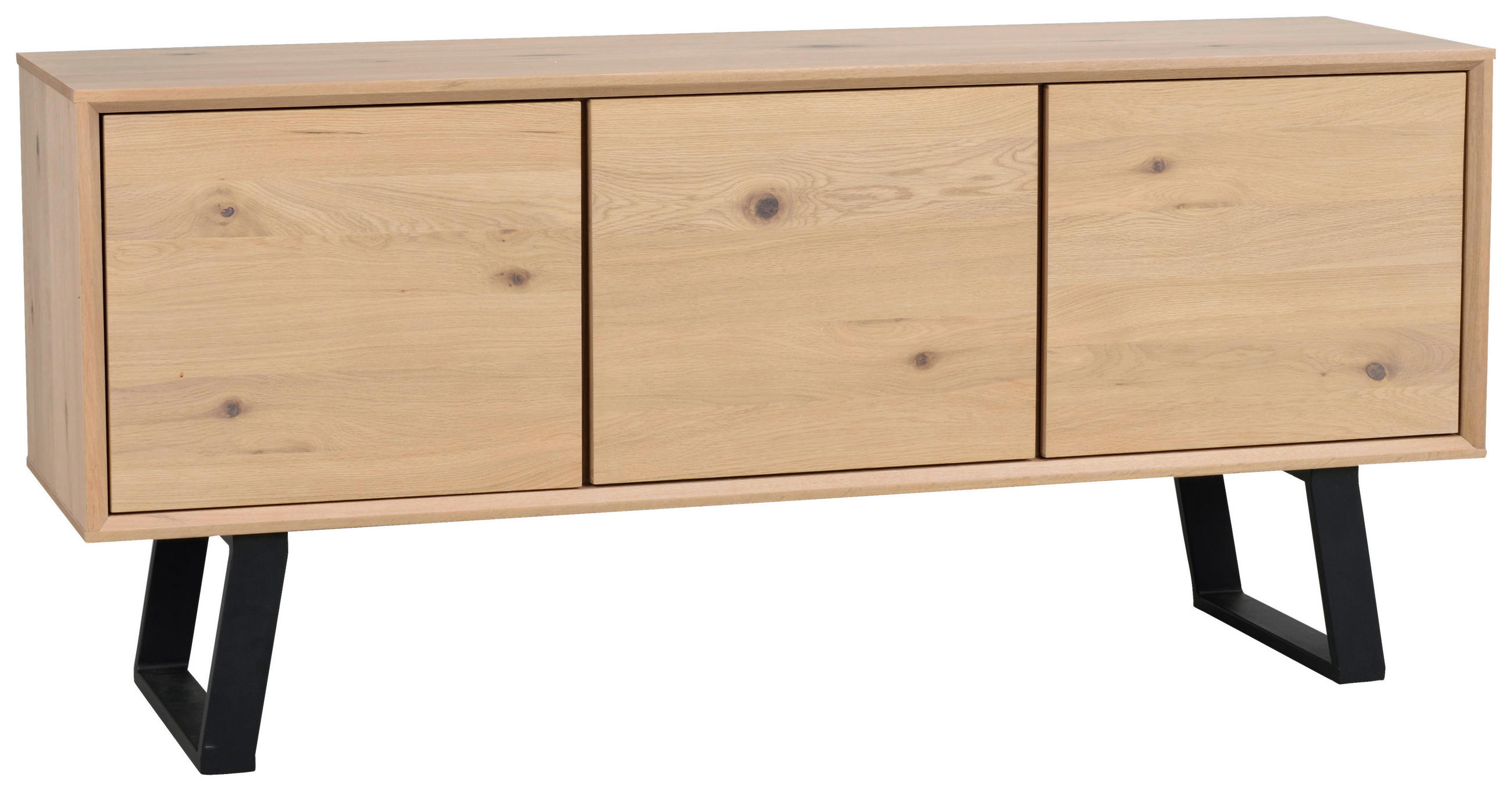 SIDEBOARD 160/73/45 cm  - vit/svart, Design, metall/trä (160/73/45cm) - Rowico
