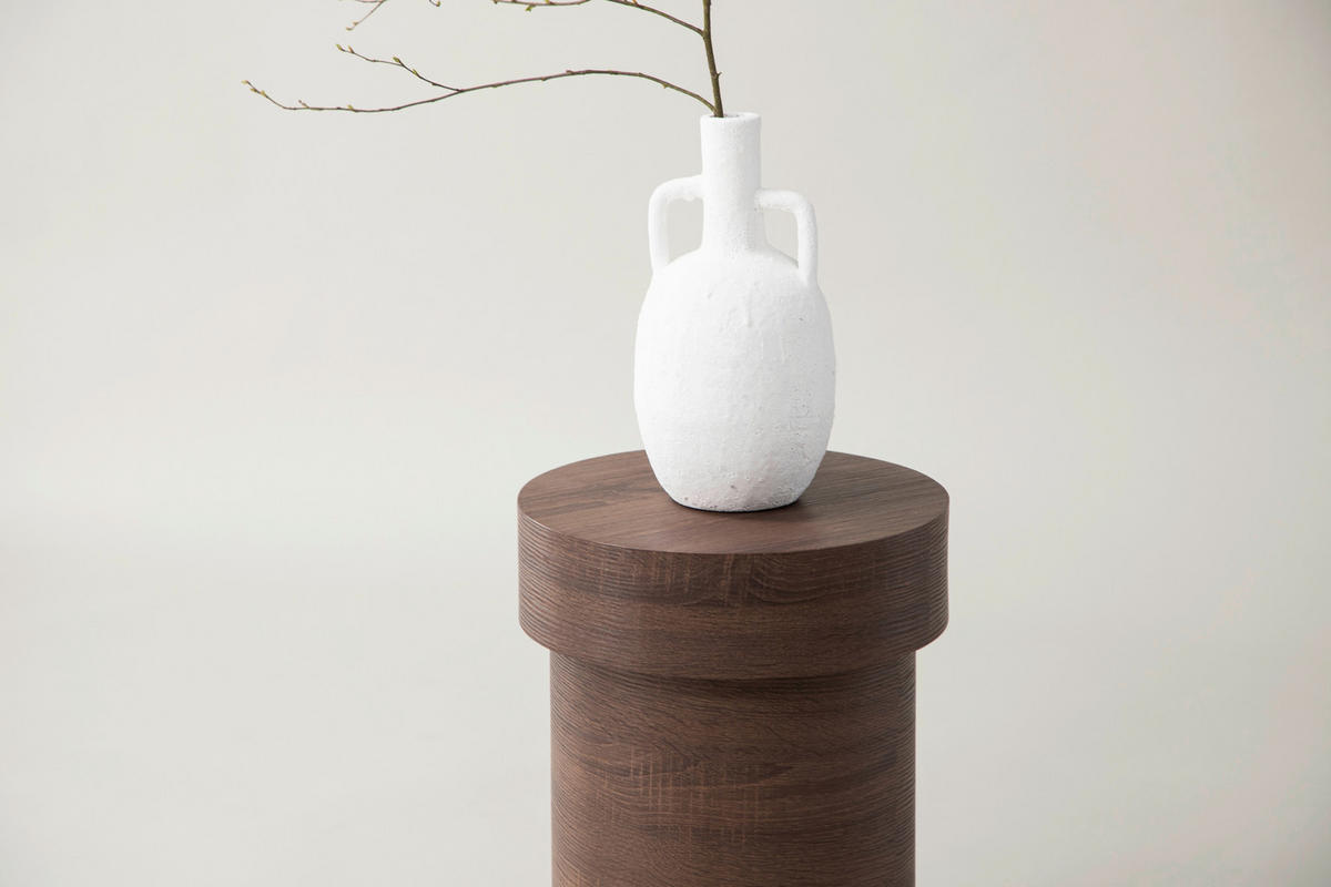 BEISTELLTISCH 35/35/45 cm furniert Braun rund  - Braun, Design, Holz (35/35/45cm) - Livetastic