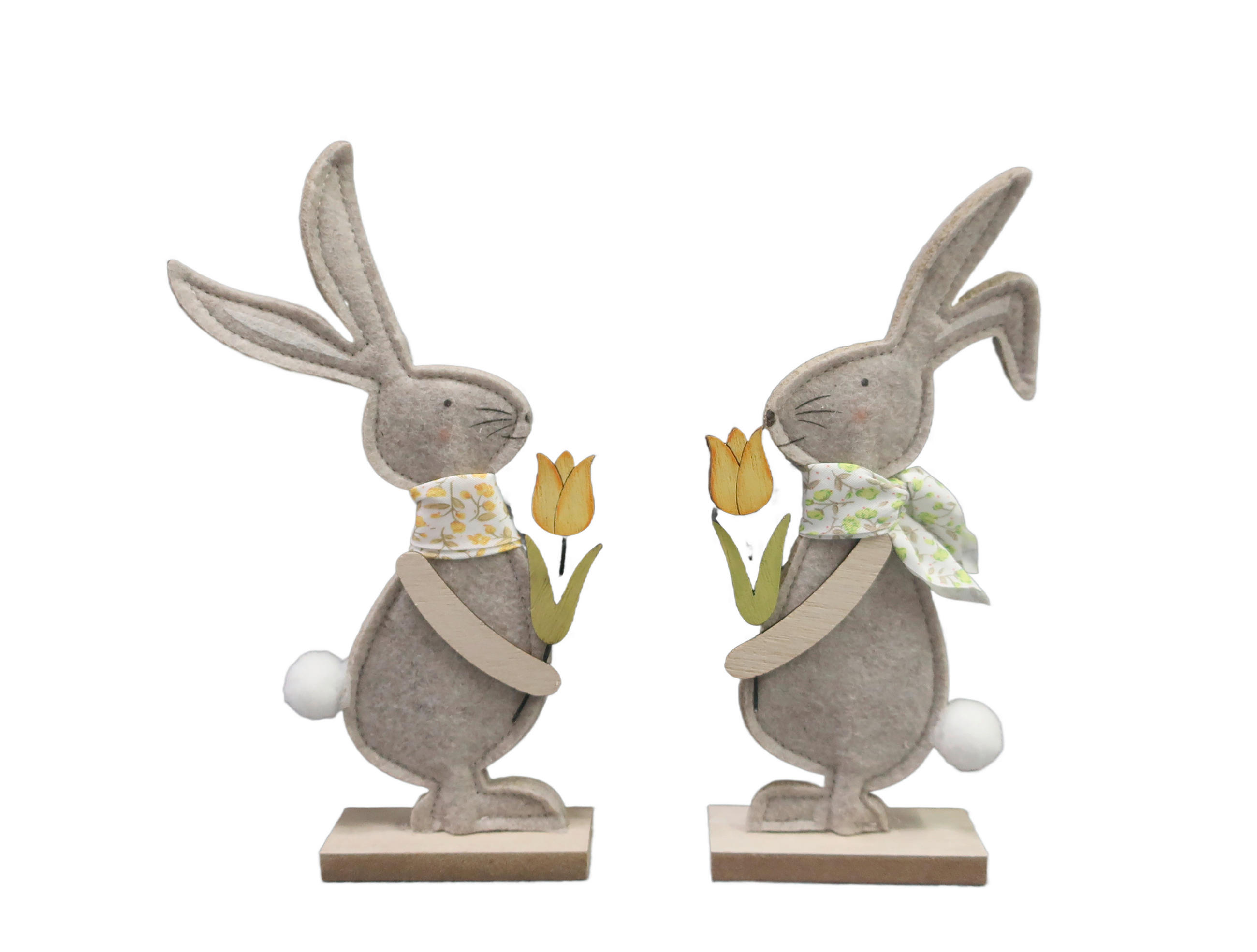 DEKOHASE - Gelb/Schwarz, LIFESTYLE, Holzwerkstoff/Textil (13/21cm)