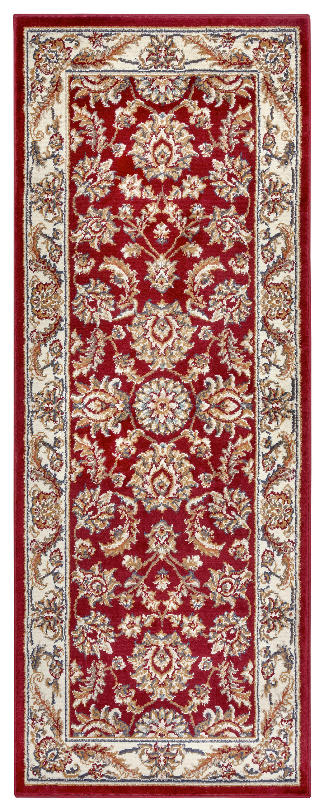 LÄUFER 80/240 cm Luxor  - Rot/Creme, Design, Kunststoff/Textil (80/240cm)