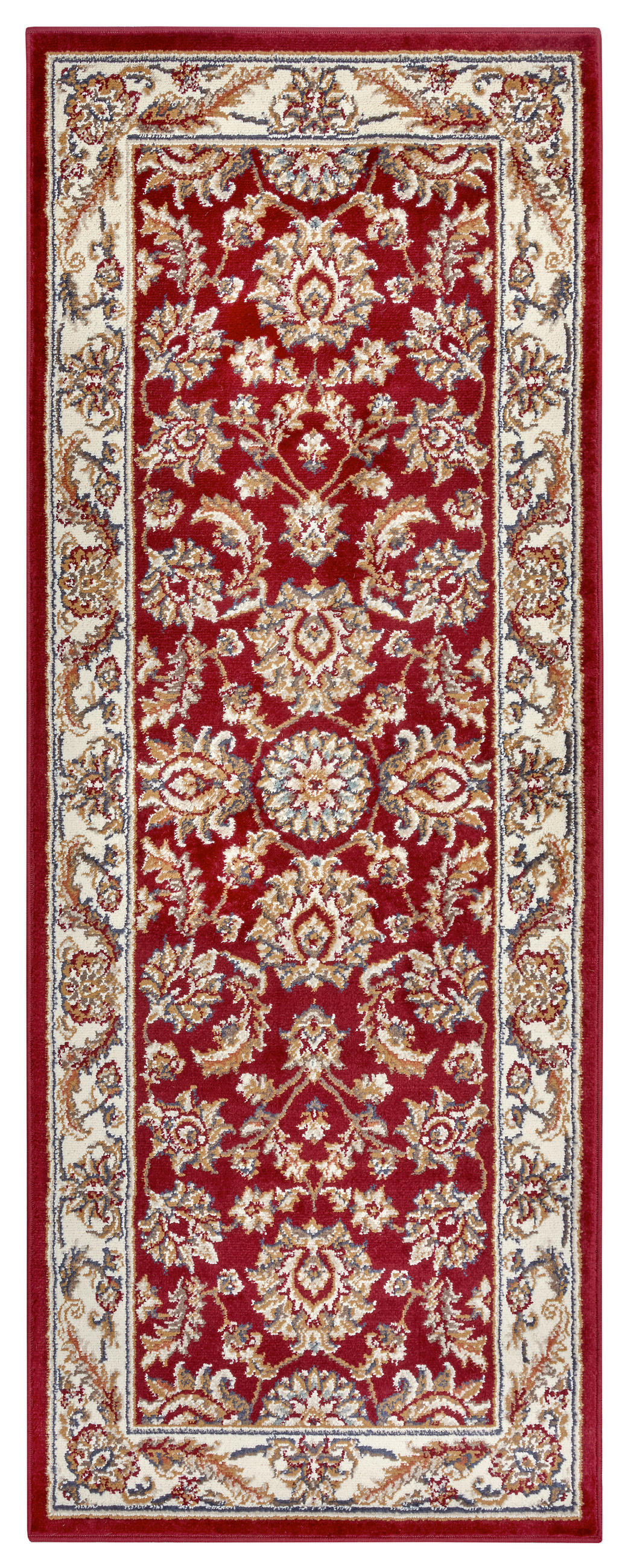 LÄUFER 80/240 cm Luxor  - Rot/Creme, Design, Kunststoff/Textil (80/240cm)