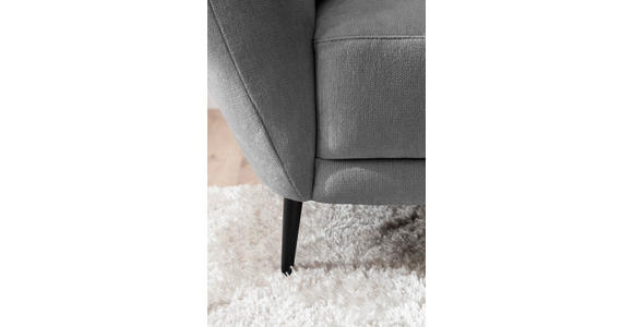 RÉCAMIERE Platinfarben Chenille Zierkissen, Rücken echt  - Platinfarben/Schwarz, KONVENTIONELL, Textil/Metall (224/70/97cm) - Hom`in