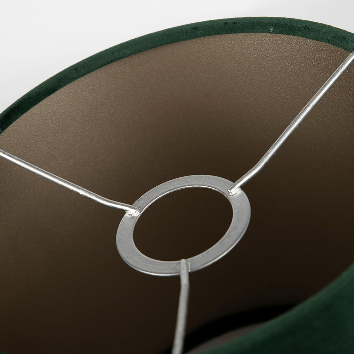 LEUCHTENSCHIRM Chintz 20/18 cm  - Dunkelgrün, Basics, Textil/Metall (20/18cm)