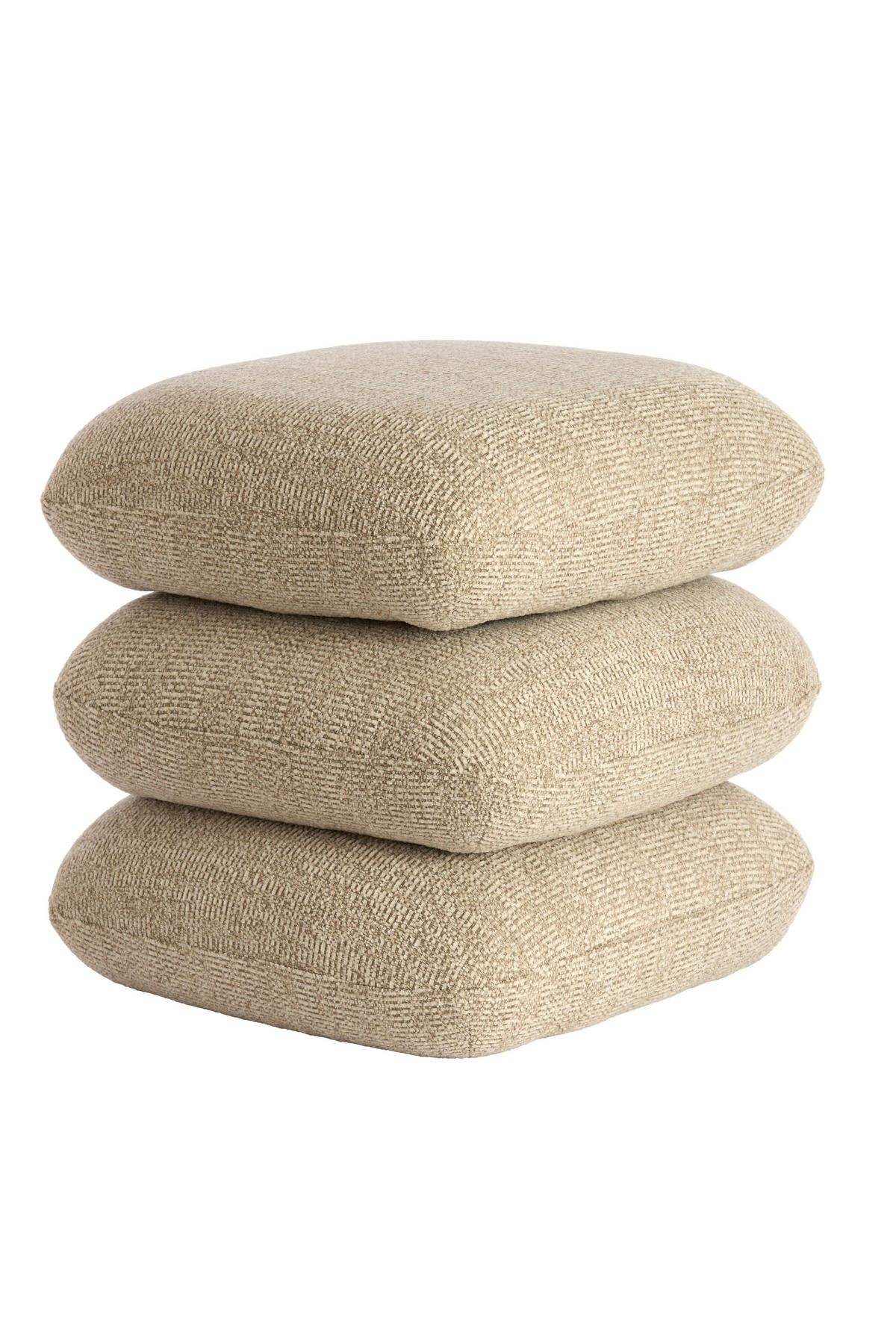 POUF LAURIE 44,5/44,5/44,5 cm  - Sandfarben/Creme, Basics, Textil (44,5/44,5/44,5cm) - Light & Living