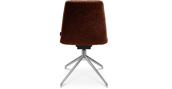 STUHL in Aluminium Bouclé Metall, Textil - Alufarben/Kupferfarben, Design, Textil/Metall (46/81,5-84,5/55cm) - Johann Jakob