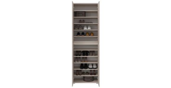 SCHUHSCHRANK 70/210/34 cm - Kaschmir/Anthrazit, KONVENTIONELL, Holzwerkstoff/Kunststoff (70/210/34cm) - Xora