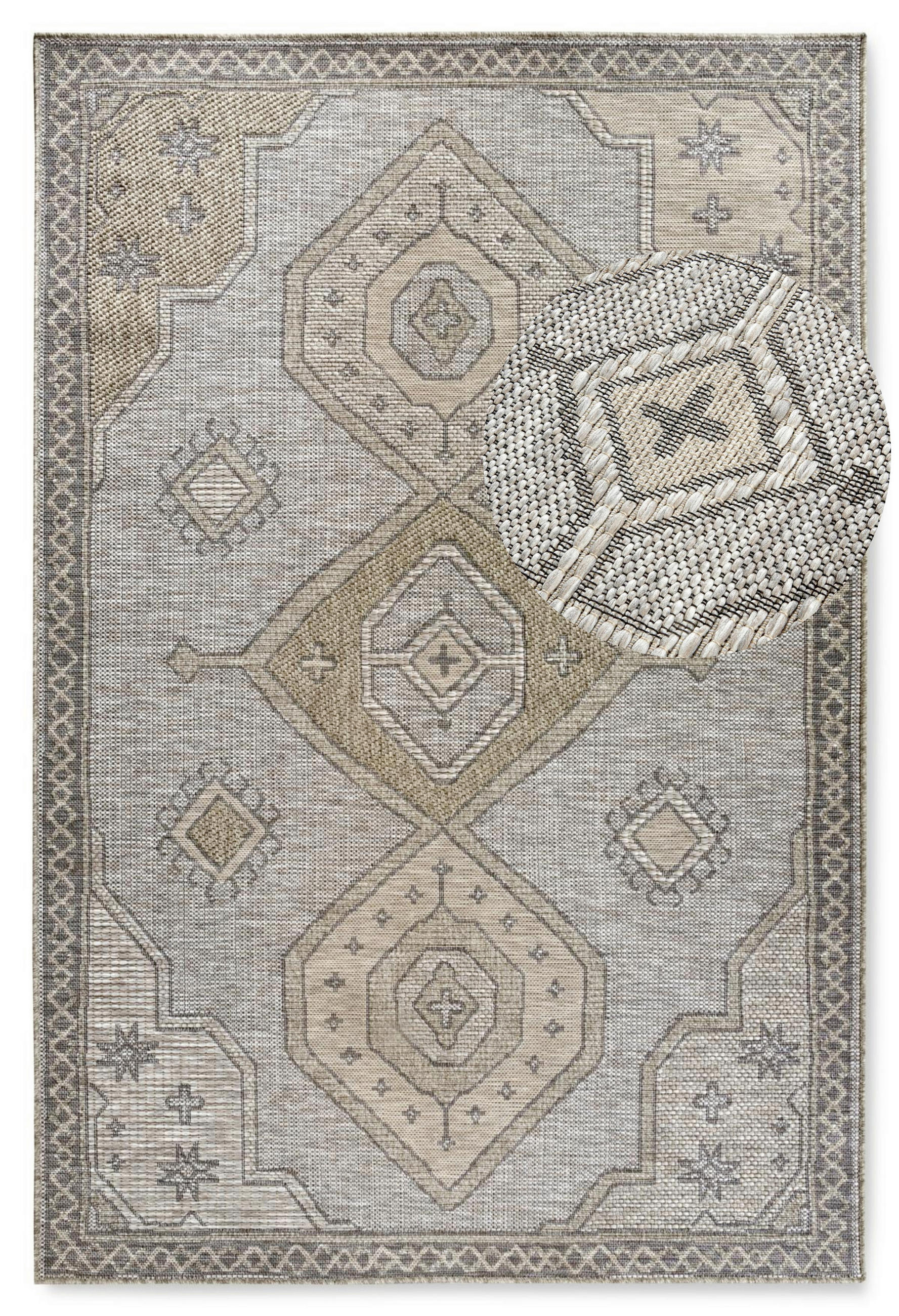 OUTDOORTEPPICH 115/170 cm Kollektion 1836 Hellbraun  - Hellbraun, Design, Kunststoff (115/170cm) - Villeroy & Boch