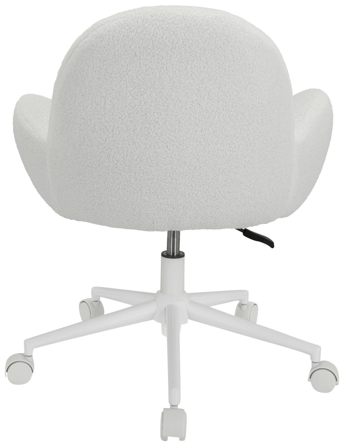 JUGENDDREHSTUHL Teddystoff Weiß  - Weiß, MODERN, Kunststoff/Textil (63/67/64cm) - MID.YOU