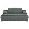 SCHLAFSOFA  in Webstoff Grau  - Schwarz/Grau, KONVENTIONELL, Kunststoff/Textil (207/94/90cm) - Venda
