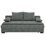 SCHLAFSOFA  in Webstoff Grau  - Schwarz/Grau, KONVENTIONELL, Kunststoff/Textil (207/94/90cm) - Venda