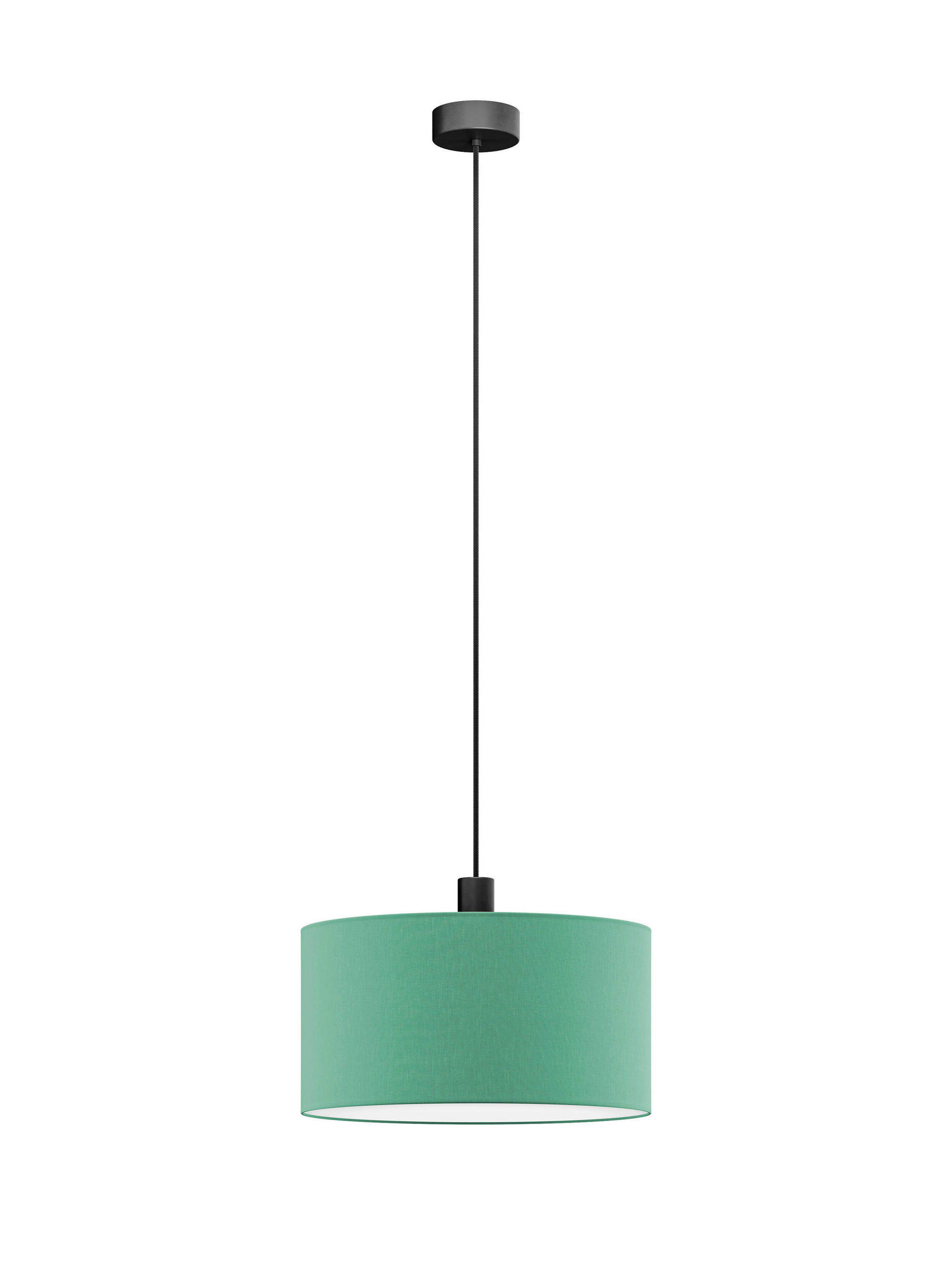 FÜGGŐLÁMPA 50/130 cm  - zöld, Basics, műanyag/textil (50/130cm)