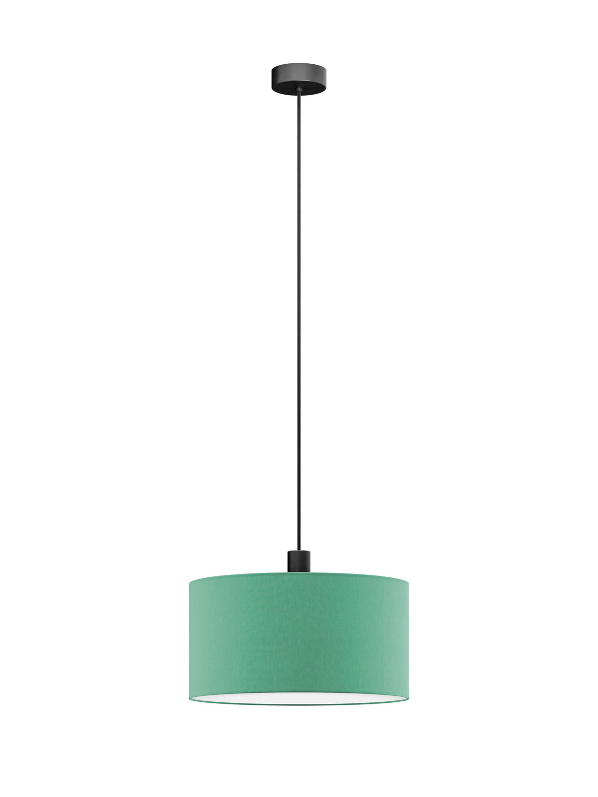 FÜGGŐLÁMPA 50/130 cm  - zöld, Basics, műanyag/textil (50/130cm)