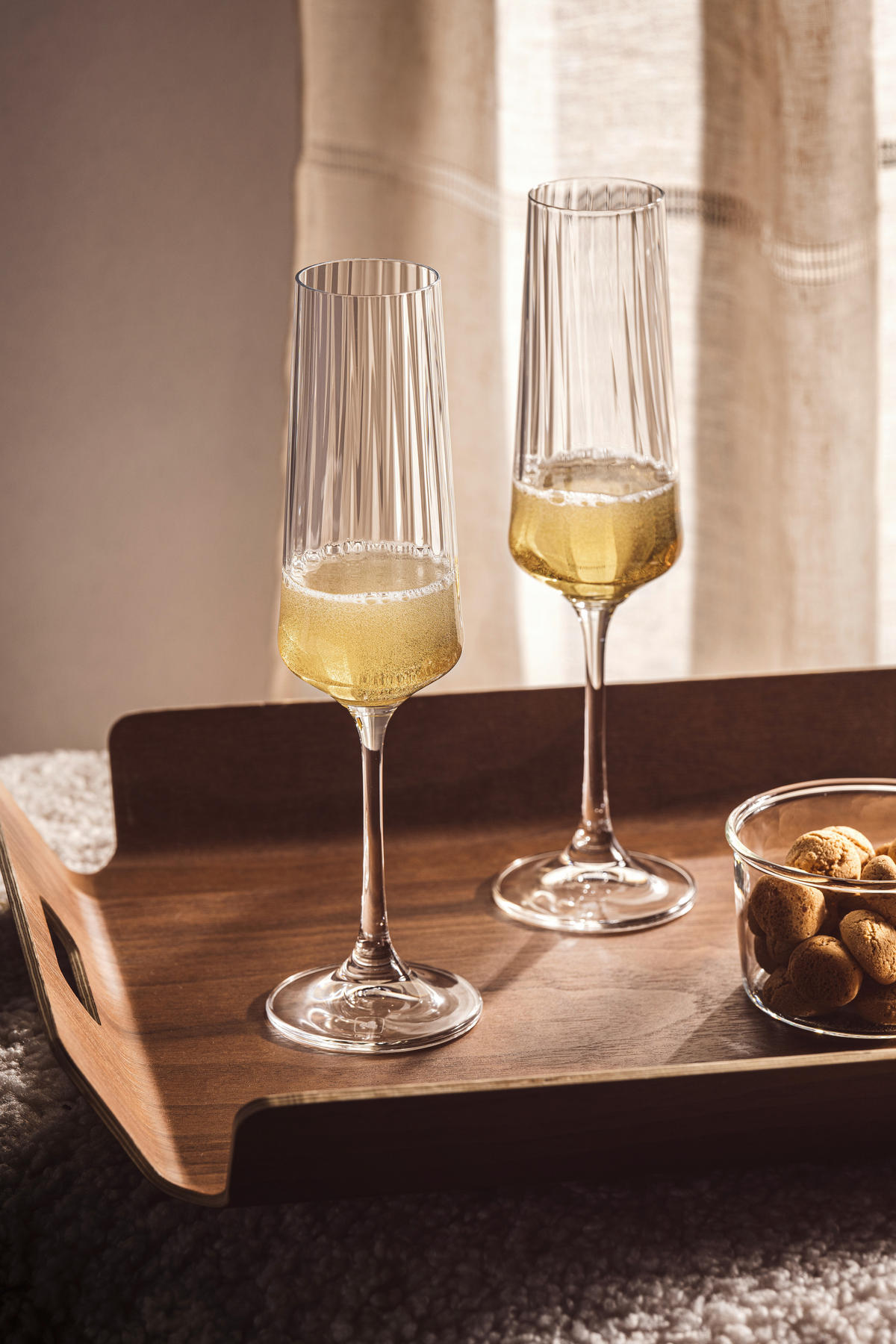 SEKTGLAS PAOLO 220 ml  - Klar, Design, Glas (6,7/23,8/6,7cm) - Leonardo