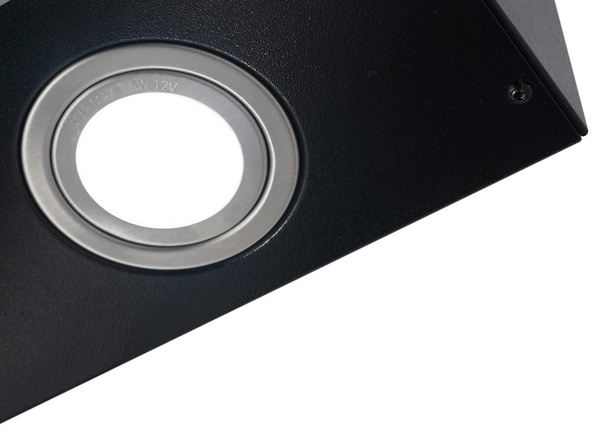 NAPA - crna, Trend, staklo/metal (59,5/74,8–109,5/38,5cm) - Respekta