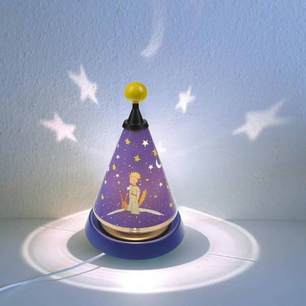 KINDERTISCHLEUCHTE Kleiner Prinz  - Blau/Gelb, Trend, Kunststoff (21/21/35cm)